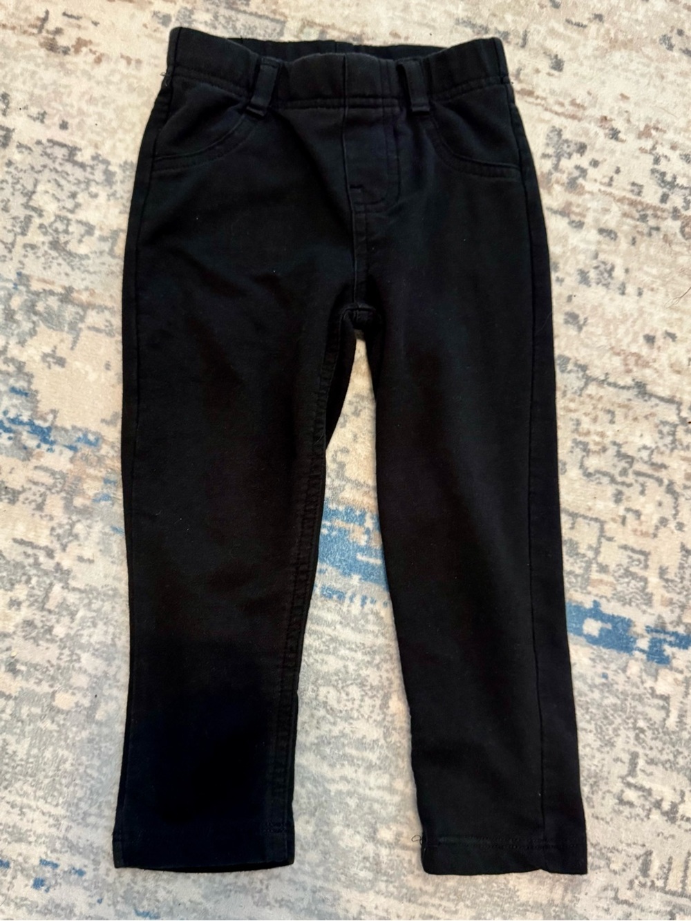 Black Pull-On Stretch Leggings
